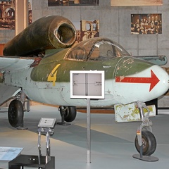Heinkel He-162 A-2 (1826 visits) Originalmaschine Baujahr 1945, Bemalung nicht Original Heinkel He-162 A-2
