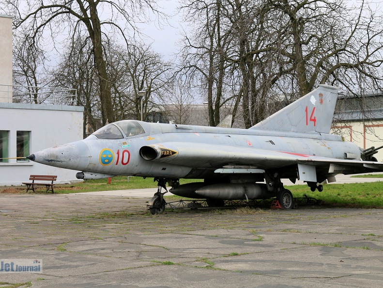 14, Saab J-35J Draken (3197 Besuche) Muzeum Lotnictwa Krakowie, ex Swedish Air Force 14, Saab J-35J Draken