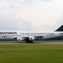 TF-AAK, Boeing 747-400, Ed Force One (3041 odwiedzin) Tourflugzeug Iron Maiden World Tour 2016, Flughafen Berlin/Brandenburg (C) JetJournal, Jan Koennig 2... TF-AAK, Boeing 747-400, Ed Force One