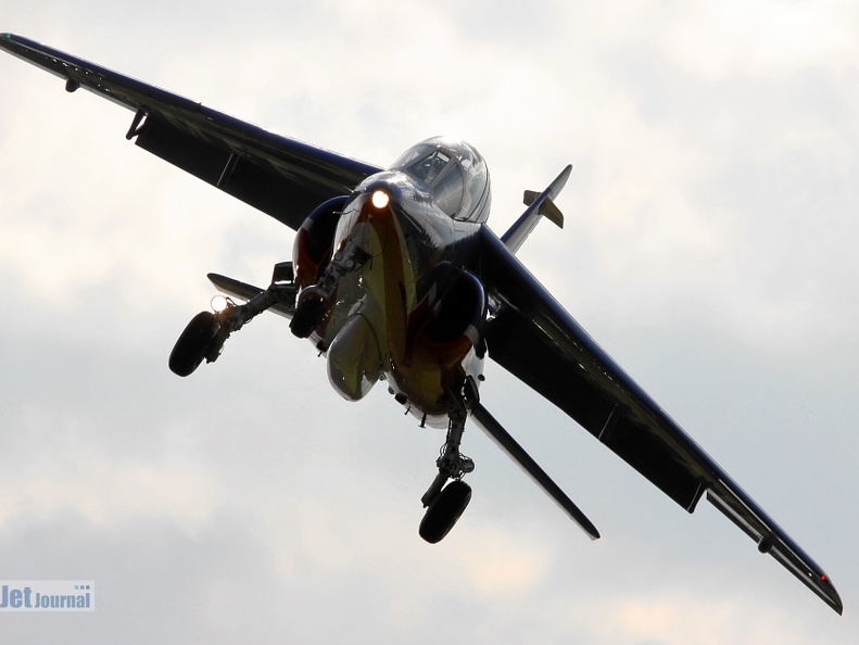 Alphajet, Patrouille de France (2068 Besuche) Anflug aus der Sonne Alphajet, Patrouille de France