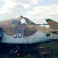 Su-25, 301 blau (2976 visingar) Detailansicht Bug, 08/2001 Su-25, 301 blau