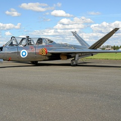 OH-FMM Fouga Magister CM170 (просмотров: 2099) Lentajien Juhannus Midnight Sun Airshow 2006 Kauhava Finnland OH-FMM Fouga Magister CM170