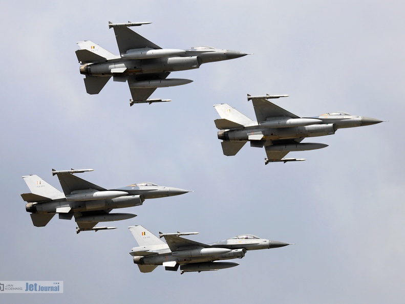 F-16 4Ship Formation, Belgian Air Force (3970 odwiedzin) F-16 4Ship Formation, Belgian Air Force