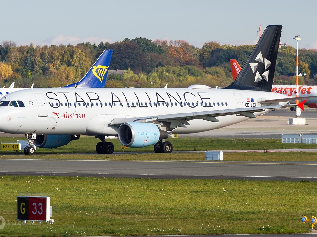 OE-LBX Austrian Airlines Airbus A320-214 Hamburg (EDDH/HAM)