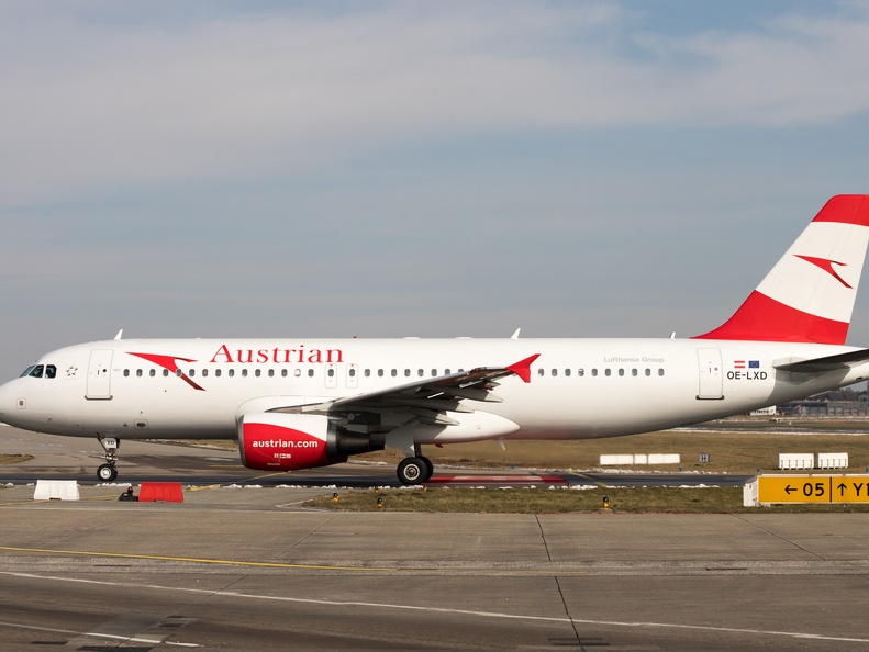 OE-LXD, Airbus A320-216, Austrian (4062 відвідувань) OE-LXD, Airbus A320-216, Austrian