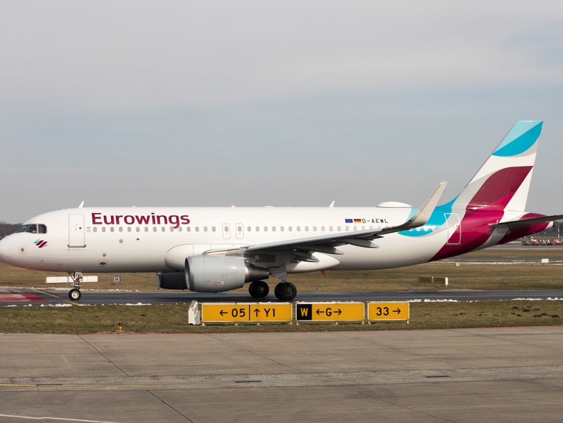 D-AEWL, Airbus A320-214, Eurowings
