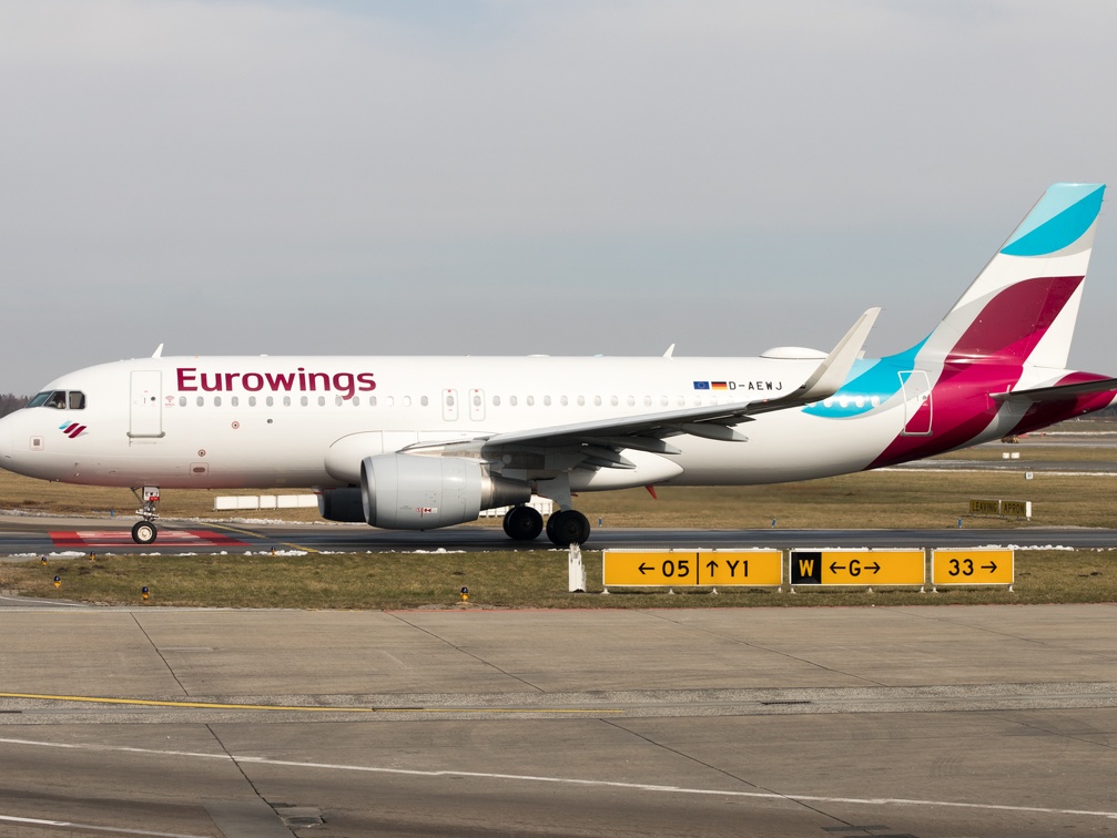 D-AEWJ, Airbus A320-214, Eurowings (3716 Besuche) D-AEWJ, Airbus A320-214, Eurowings