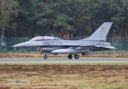 FB-17, F-16BM, Belgian Air Force