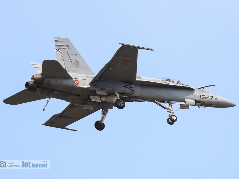 15-17, C15-30, F/A-18C, Spanish Air Force (4010 visitas) 15-17, C15-30, F/A-18C, Spanish Air Force