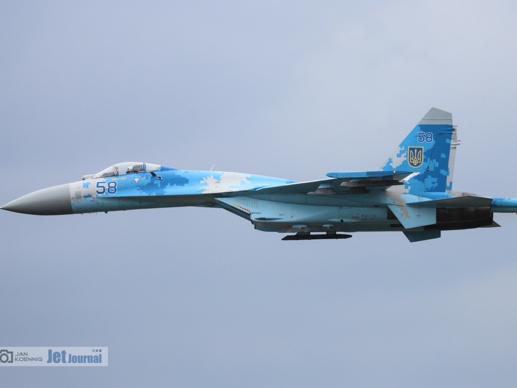 58 blau, Su-27P, Ukrainian Air Force