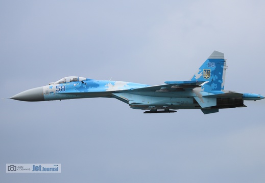 58 blau, Su-27P, Ukrainian Air Force