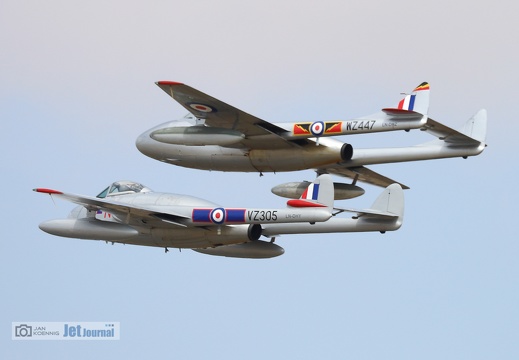 LN-DHZ und LN-DHY, De Havilland D.H.100 Vampire