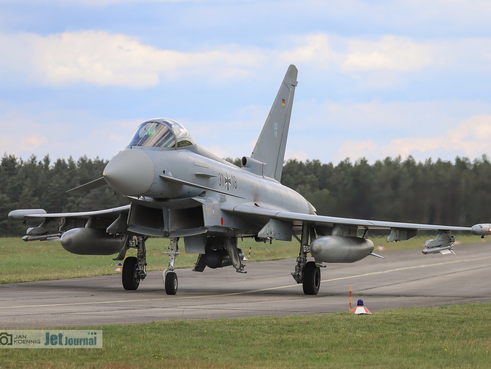 31+18, EF-2000 Typhoon, Deutsche Luftwaffe (просмотров: 4499) 31+18, EF-2000 Typhoon, Deutsche Luftwaffe
