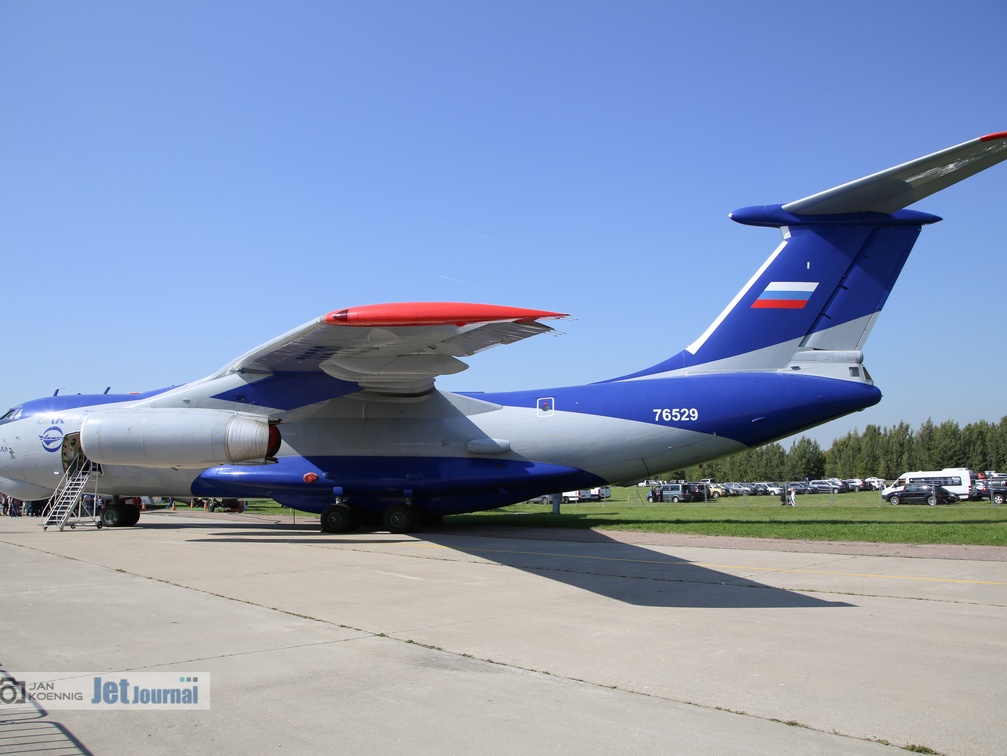 RA-76529, Il-76LL (4568 odwiedzin) Testträger für das PD-14 Triebwerk RA-76529, Il-76LL