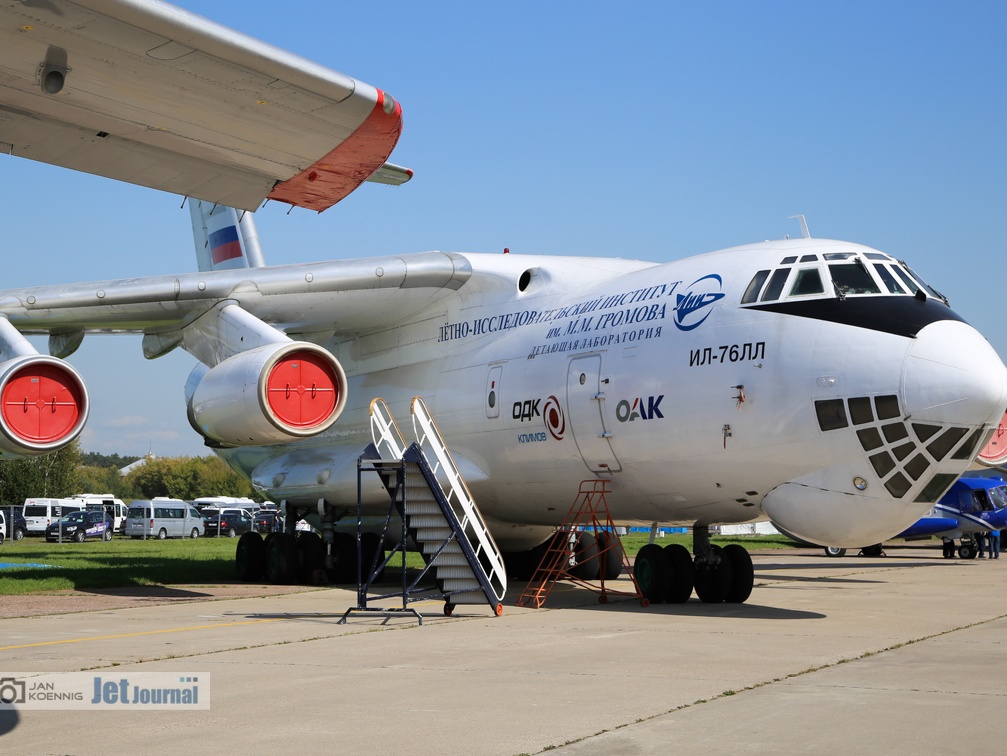 RA-76492, Il-76LL (3173 odwiedzin) Testträger für das TV7-117ST Triebwerk, vorgesehen für die Il-112W RA-76492, Il-76LL