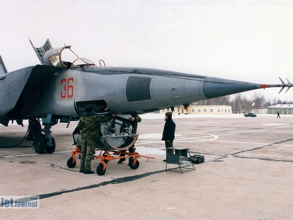36 rot, MiG-25RBT, Russian Air Force (просмотров: 2292) Schatalowo ca.2003 (47. GRAP) 36 rot, MiG-25RBT, Russian Air Force