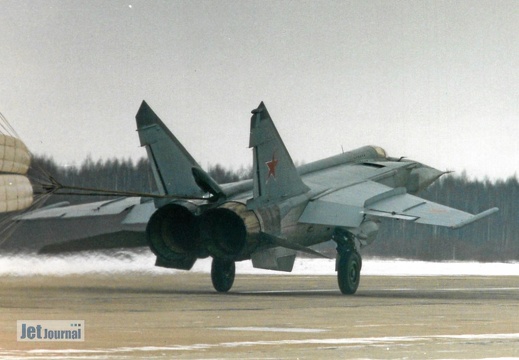MiG-25 Landung