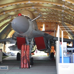 941 blau, MiG-29K (9-41-1) Prototyp (3380 відвідувань) Ausgestellt wurde eigentlich eine mobile Wartungshalle, u.a. für Luftfahrzeuge. Hier stand die MiG-... 941 blau, MiG-29K (9-41-1) Prototyp