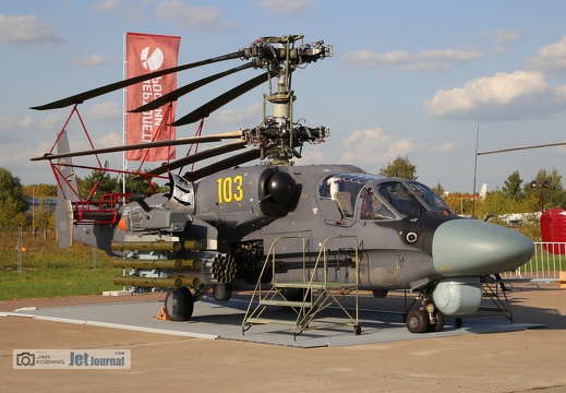 103 gelb, Ka-52K, WMF Rossii