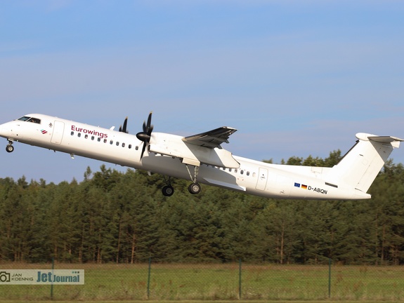 D-ABQN, DHC-8-402Q, Eurowings/LGW (2744 Besuche) D-ABQN, DHC-8-402Q, Eurowings/LGW