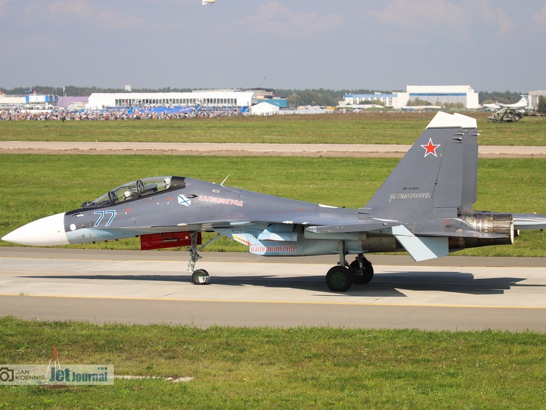 77 blau, RF-81881, Su-30SM, WMF Rossii