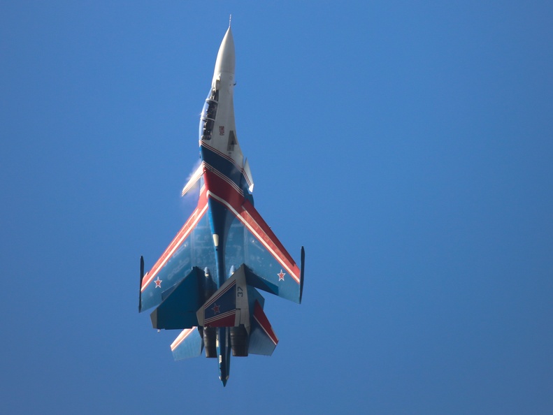 37 blau, Su-30SM, Russian Knights