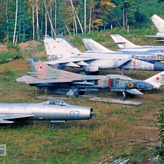 Savasleika, Übersicht (3231 visitas) Aufnahmedatum ca. 2001-2002,
Übersicht über einen Teil der ausgestellten Flugzeuge, von unten li... Savasleika, Übersicht