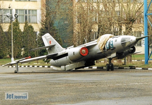 09 blau, Jak-28I, Soviet Air Force (1548 Besuche) Analogfoto aus dem Jahre 2002, 13.LII Ljuberetz/Russland. 09 blau, Jak-28I, Soviet Air Force