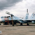 20 rot, Su-27UB, Russische Marine (1891 visingar) Analogfoto, ca. 2003. Aufnahmeort (wahrscheinlich) Severomorsk 3. Die Bilderserie der Russischen Mar... 20 rot, Su-27UB, Russische Marine