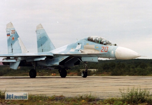 20 rot, Su-27UB, WMF Rossii