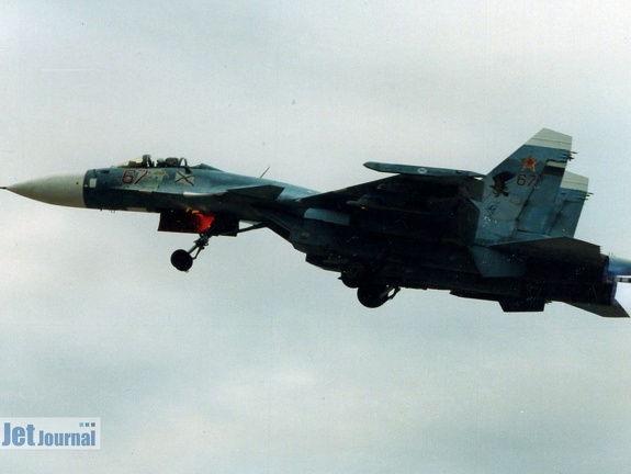 67 rot, Su-33, Russian Navy (2433 Besuche) Analogfoto, ca. 2003. Aufnahmeort (wahrscheinlich) Severomorsk-3. Die Bilderserie der Russischen Mar... 67 rot, Su-33, Russian Navy