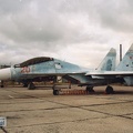 20 rot, Su-27UB, Russian Navy (2315 visingar) Analogfoto, ca. 2003. Aufnahmeort (wahrscheinlich) Severomorsk-3. Die Bilderserie der Russischen Mar... 20 rot, Su-27UB, Russian Navy