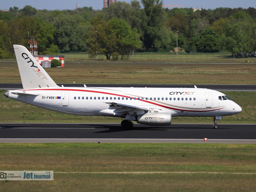 EI-FWB, Suchoi SSJ-95B, Cityjet (2034 Besuche) EI-FWB, Suchoi SSJ-95B, Cityjet