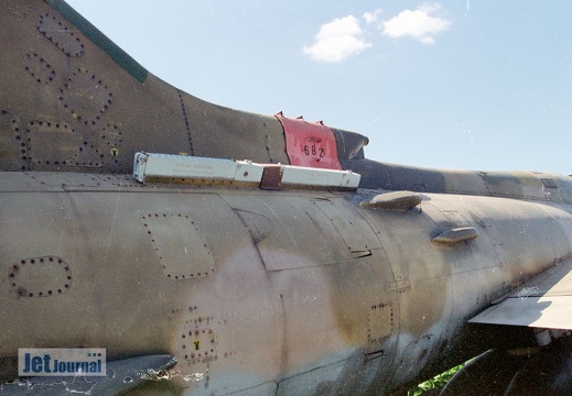 682 rot, Su-22M4. ex. LSK der NVA, Heckbereich
