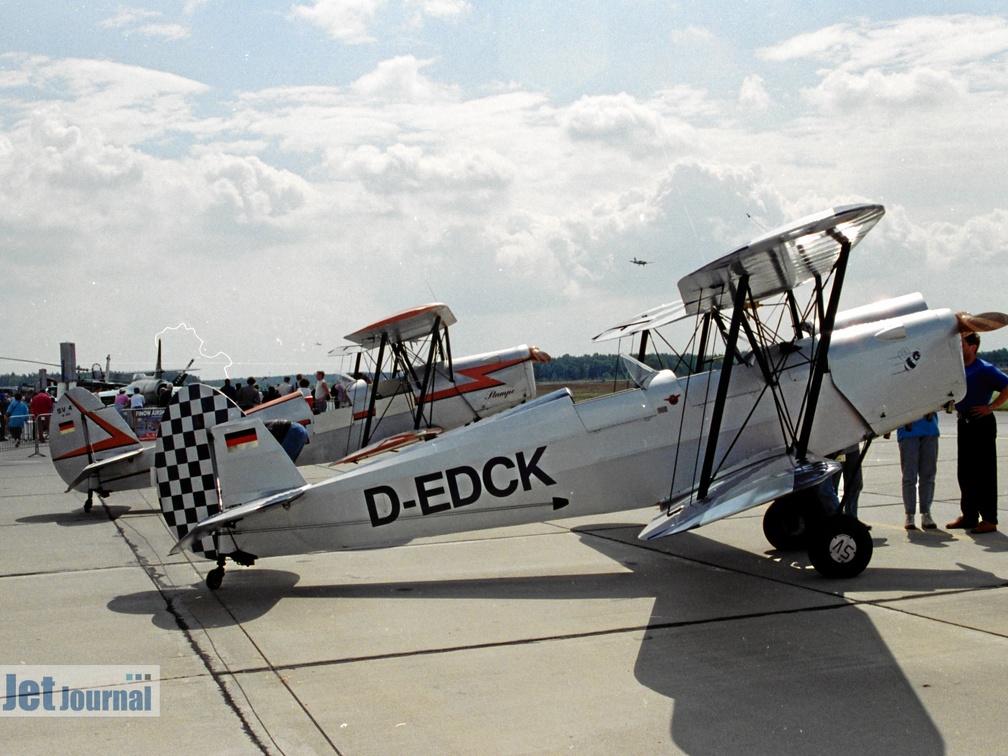 D-EDCK, Stampe Vertongen SV.4C (1940 visite) Analogfoto 1997, Flying Legends Airshow Finow 1997 D-EDCK, Stampe Vertongen SV.4C