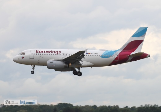 D-AGWC, Airbus A319-132, Eurowings