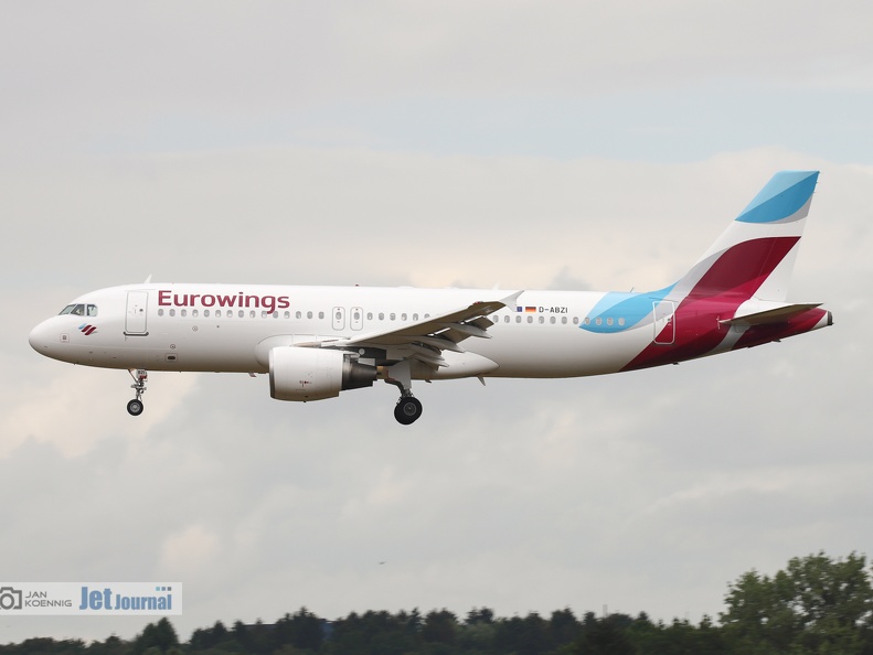 D-ABZI, Airbus A320-216, Eurowings