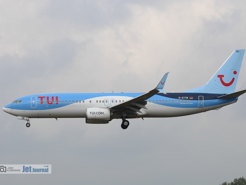 D-ATYB, Boeing 737-8K5, TUIfly