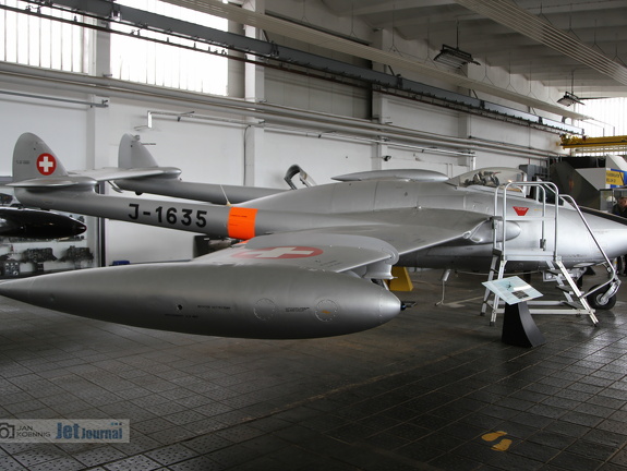 J-1635, deHavilland D.H.112 Venom, Swiss Air Force