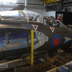 Frontsektion Blackburg Buccaneer S2B (1329 visingar) Ex. XX893 Royal Air Force Frontsektion Blackburg Buccaneer S2B