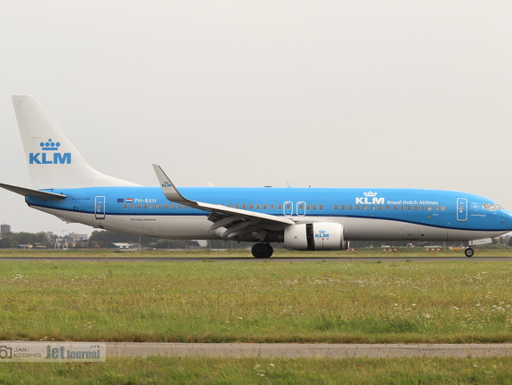 PH-BXH, Boeing 737-8K2, KLM (884 відвідувань) PH-BXH, Boeing 737-8K2, KLM