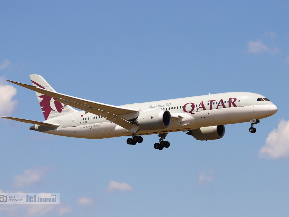 A7-BDC, Boeing 787-8, Qatar (630 visitas) A7-BDC, Boeing 787-8, Qatar
