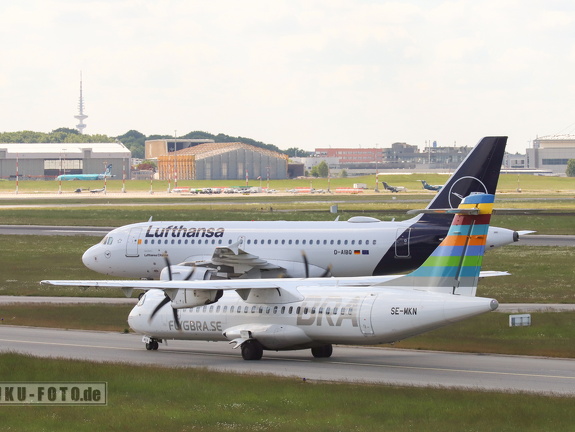 Flugbetrieb in Hamburg, ATR 72 und A319