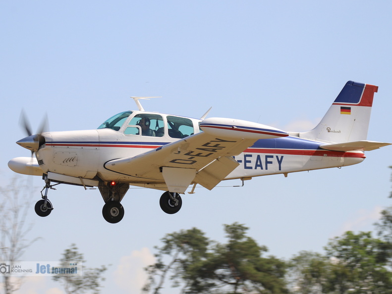 D-EAFY, Beech C33A Debonair (335 Besuche) D-EAFY, Beech C33A Debonair